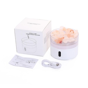 Mini Home Crystal Salt Stone Lamp Essential Oil Aromatherapy <b>Led</b> <b>Light</b> Ultrasonic Aroma Diffuser 220ML - Product Image 4