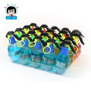 Wholesale OEM Order Fruit Flavor Liquid Candy Grenade Shaped Spray Candy Mix Colors Spray Candy
