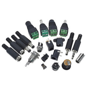 Conector de alimentación CC de 5,5x2,1 mm, enchufe macho de 2,5 mm soldable para electrónica - Product Image 1