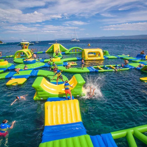 Parcours d'obstacles aquatiques gonflables pour lac, défi aquatique, course d'obstacles pour enfants et adultes, parc aquatique commercial - Product Image 5