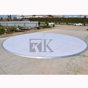 Piso de baile portátil redondo de aluminio con sistema de enclavamiento - Product Image 5