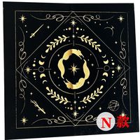 Nouveau Stock haute qualité noir rose 49cm * 49cm doré velours Tarot autel magique cérémonie Tatot nappe