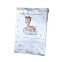 Tarjetas de Invitación para Fiesta de Baby Shower, Impresión Personalizada, Ecológicas, Duraderas, 25 Tarjetas de 4*6 Pulgadas con Sobres
