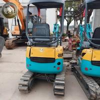 Mini-excavatrice Kubota U15 U15-3S d'occasion à faible nombre d'heures de fonctionnement, bien entretenue, 1,5 tonne, compacte, sur chenilles, pour travaux de terrassement en serre