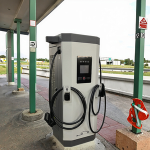 สถานีชาร์จรถยนต์ไฟฟ้ากระแสตรงแบบเร็ว 120kW 320kW ระดับ IP54 แบบตั้งพื้น พร้อมจอ LCD สำหรับสถานีจอดรถสาธารณะ ทางหลวง และสถานีชาร์จยานพาหนะ - Product Image 6