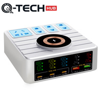 Cargador Inalámbrico Inteligente de 140w con Pantalla Digital para Teléfonos Móviles y Portátiles, Regleta de Carga de 100w