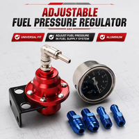Régulateur de pression de carburant universel en aluminium réglable, pièces automobiles, amplificateur de carburant, kit de raccords de manomètre numérique de pression de carburant