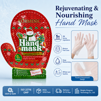 Set Hadiah Natal Masker Tangan Masker Kaki Melembapkan Menghidrasi Grosir Logo Kustom OEM ODM Label Pribadi Pasokan Massal
