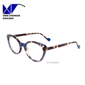 Lunettes de mode œil-de-<span class=keywords><strong>chat</strong></span> en acétate sur mesure OEM, taille 50-20-145, anti-lumière bleue, pour adultes unisexes, conçues par notre équipe interne - Product Image 4