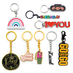 Nouveau logo personnalisé émail moulé sous pression métal alliage de zinc porte-clés porte-clés personnalisés souvenirs avec logo - Product Image 1