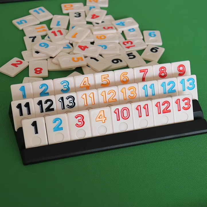 Produktbild von Rummy Game Set, 2-4 Players With 106 Tiles And 4 Racks, Rummy