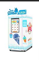 Distributeur automatique de crème glacée Haloo, distributeur automatique de crème glacée 24h/24, distributeur automatique de crème glacée à monnayeur, robot distributeur automatique de crème glacée