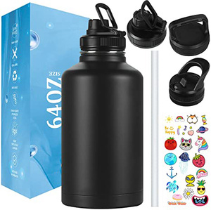 Botella de <span class=keywords><strong>Agua</strong></span> Deportiva de Gran Capacidad, Personalizada, de 64 oz, de Acero Inoxidable, Aislada, Ecológica, con Asa y Doble Pared - Product Image 2