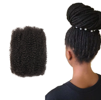 [Jiffy/Hohodreads] Vente en gros de cheveux naturels noirs Rasta vierges de 30G, cheveux humains en vrac pour tressage, mini-tresses, double épaisseur