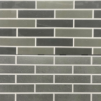 Carreaux muraux extérieurs en pierre de culture 300x600mm, revêtement mural décoratif pour jardin extérieur, aspect pierre naturelle, carreaux en céramique pour villa