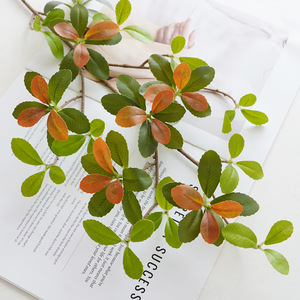 Hojas de Gardenia Artificiales, Ramas Impermeables para Decoración del Hogar, Accesorios para Bodas, Paquete Individual, Estilo Nórdico - Product Image 4