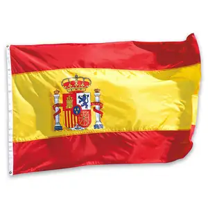 3x5 Ft Polyester Printed Spain With Double Stitched Spanish National Banner Flag