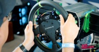 Volant CAMMUS GT2 avec panneau en fibre de carbone, volant multifonctionnel filaire, contrôleur de jeu