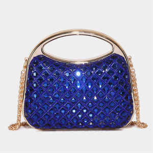 Borse da <span class=keywords><strong>Sera</strong></span> Chrisbella 2026, Clutch di Lusso con Cristalli <span class=keywords><strong>e</strong></span> Manico Dorato, Borsa Scintillante per Feste <span class=keywords><strong>e</strong></span> Cocktail - Product Image 6