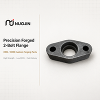 Support de roulement à bride rhombique à 2 boulons en acier au carbone forgé sur mesure, usiné avec précision OEM, pièces de support fraisé, directement de l'usine