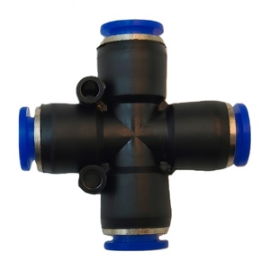 Conector de Manguera Neumática Universal para Camiones, Conector de Cuatro Vías en Forma de Cruz PZA de Diámetro Igual, Piezas de Frenos de Aire para Camiones de Alta Calidad - Product Image 1