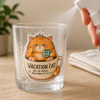 Autocollants personnalisés sans colle, motif dessin animé, chat mignon orange, autocollants en vinyle découpés étanches pour journal, coque de téléphone