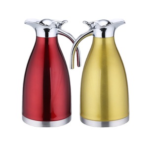 Thermos isotherme en acier inoxydable 304 à double paroi, bouilloire à café sous vide, ensemble cadeau, forme ronde - Product Image 5