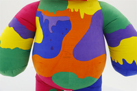 Costume de mascotte ours coloré nouveau lapin Cool gonflable pour Halloween célébration fête scène âne abeille King Kong dessin animé