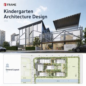 Service de conception de bâtiments scolaires et de villas en architecture tout-en-un |   Plans de maison modernes écologiques, dessins CAO, rendu <span class=keywords><strong>3D</strong></span> - Product Image 2