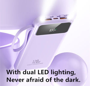 Station d'alimentation mobile <span class=keywords><strong>portable</strong></span> personnalisée de 20 000 mAh ultra-mince, grande capacité, charge rapide, fonction étanche, ligne indépendante - Product Image 5