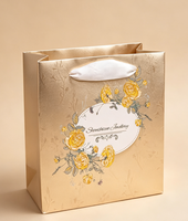 Ensemble de sacs cadeaux en papier à imprimé floral personnalisé, boîte rigide à couvercle mat de qualité supérieure, emballage pour bijoux, cosmétiques, cadeaux