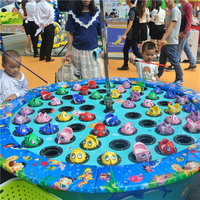 Machine de jeu de pêche électrique en fibre de verre pour enfants, modèle de simulation intérieur et extérieur pour centre commercial, parc d'aventure, super