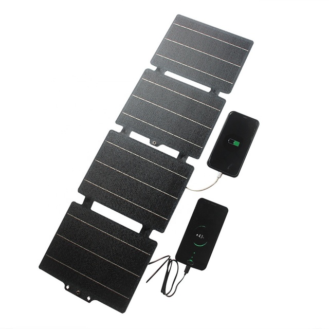 25W ETFE Flexible Foldable Solar Panel USB DC Type C Charger for Power Station Outdoor Camping Hiking