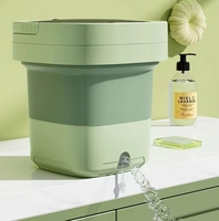 Mini Lave-linge Amélioré avec Panier Essoreur et Fonction de Pliage pour Sous-vêtements