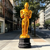 Statue gonflable géante personnalisée Oscar, modèle de trophée homme doré, figurine de récompense pour cérémonie de film, événement, fête, scène, publicité