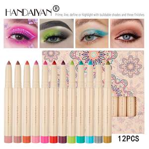Meilleur ensemble de stylos d'ombre à paupières étanche 12 couleurs double tête avec taille-crayon ombre à paupières - Product Image 5
