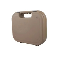 Étui tactique pour pistolet de sécurité Boîte de transport en plastique ABS dur avec mousse rembourrée pour transporter des accessoires de chasse