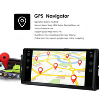Radio Mobil Android 7" untuk Jeep Compass 2010-2016 Layar Sentuh Kapasitif IPS GPS Terintegrasi Android Auto Dudukan Dashboard