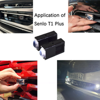 Super Slim Senlo T1 Plus Mini Lumière de Conduite 50W Phares Personnalisés LED Antibrouillard Lumières Projecteur pour Voiture Moto Accessoires