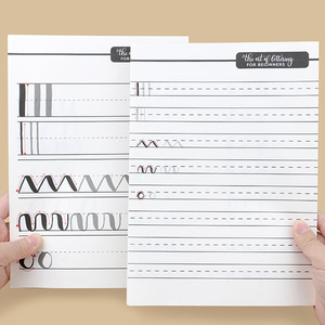 Cahier d'exercices A4 à couverture rigide avec reliure cousue, design <span class=keywords><strong>créatif</strong></span> en lettres Fraktur, pour la pratique de WordArt à l'école - Product Image 2