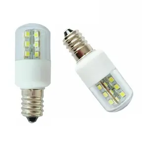 Lâmpada led para refrigerador, exaustor de milho, E12, E14, 3W, 110V, 220V, para máquina de costura, micro-ondas, forno, lâmpadas pequenas T22