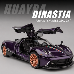 รถสปอร์ต Pagani China Dragon รุ่น 1 32 อัลลอยด์ ของเล่นโลหะสุดเท่ พร้อมเสียงและไฟ สำหรับเด็ก ของสะสม ของตกแต่ง สีสันสวยงาม - Product Image 1