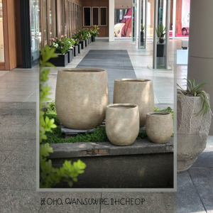 Vasi per Fiori Multicolore <span class=keywords><strong>con</strong></span> Finitura Smaltata, Ecologici, Marca Meiling, per Giardino Esterno, in <span class=keywords><strong>Argilla</strong></span> Fibrosa Leggera - Product Image 3
