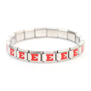 Moda amor carta suerte Acero inoxidable italiano pulsera encanto italiano pulsera al por mayor - Product Image 4