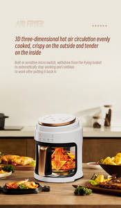 Usage domestique <span class=keywords><strong>1</strong></span> <span class=keywords><strong>personne</strong></span> mini 2L <span class=keywords><strong>friteuse</strong></span> à air électrique 360 degrés visibilité verre panier à friture four plastique vente en gros <span class=keywords><strong>friteuse</strong></span> - Product Image 5