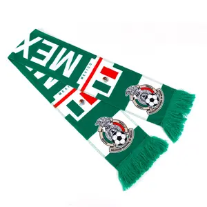 Sunshine Wholesale Customaize Size And Pattern Jacquard Fan Scarf For Stadium