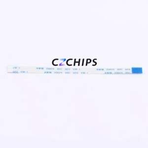 HX FFC-1.0-5P-100mm F FFC Cable (Flexible Flat Cable) P=1mm Connector 5P 1mm 0.3mm Reverse - Product Image 1