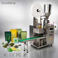 Machine d'emballage automatique de sachets de thé vert (intérieur/extérieur) avec contrôle intelligent, durable, directement d'usine, avec fil et étiquette