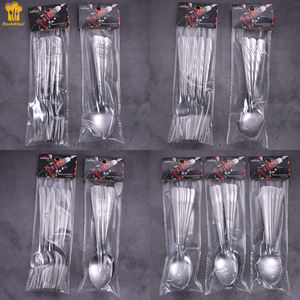 6 pièces/8 pièces/10 pièces/<span class=keywords><strong>12</strong></span> pièces Logo personnalisé échantillon gratuit pas cher prix 410 miroir polonais indonésie <span class=keywords><strong>en</strong></span> acier inoxydable ensemble de couverts ensemble de cuillère - Product Image 5