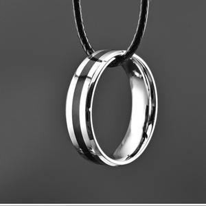 Titanium Steel <b>Ring</b> Geometric Design Unisex Fashion Jewelry Gift Occasion K-R062 - Product Image 4